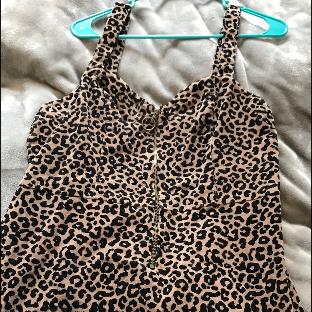 Leopard Print Overalls
